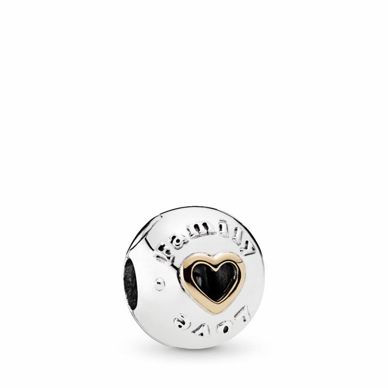 Pandora Family & Love Clip Charm - Two Tone - Canada | OG9656VA